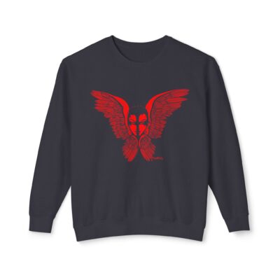 The Seraphim (Red Edition) – Unisex Lightweight Crewneck Sweatshirt