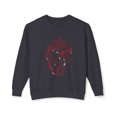 Sinful Heart – Unisex Lightweight Crewneck Sweatshirt