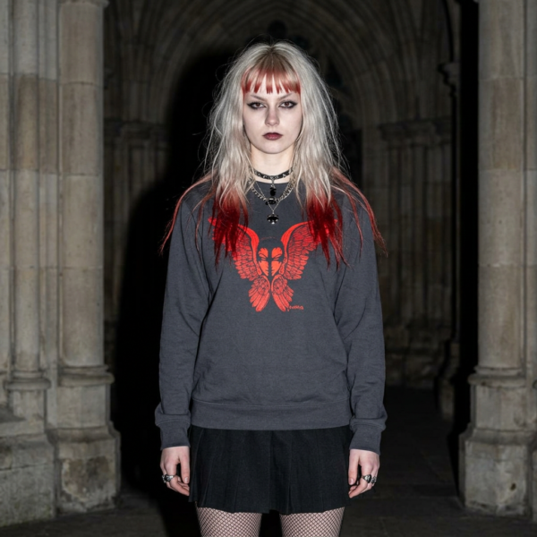 The Seraphim (Red Edition) – Unisex Lightweight Crewneck Sweatshirt