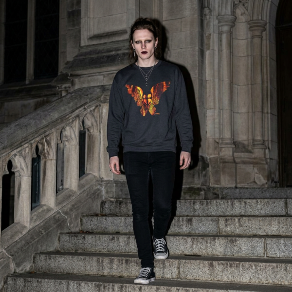 The Seraphim (Flames Version) – Unisex Lightweight Crewneck Sweatshirt