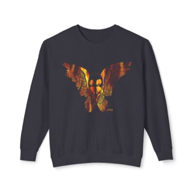 The Seraphim (Flames Version) – Unisex Lightweight Crewneck Sweatshirt