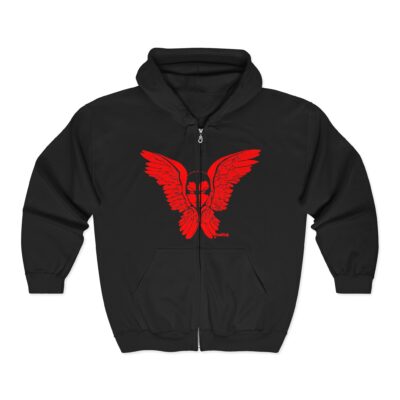 The Seraphim (Red) – Full Zip Hooded Sweatshirt