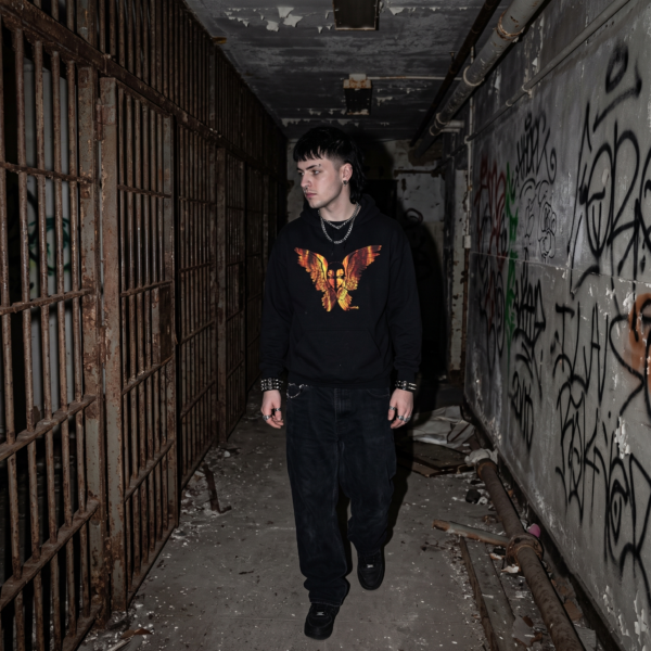 The Seraphim (Flames Version) - Pullover Hooded Sweatshirt